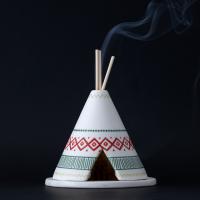 Fisura – Quemador de incienso original. Quemador de incienso con forma de tipi o de volcán. Quemador de incienso decorativo para el hogar. 10,5 cm x 9 cm. Variedad de modelos. - details 1