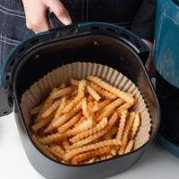 Marctani Papel para Freidora de Aire (100Piezas 16 CM) Accesorios Freidora Sin Aceite, Papel Air Fryer Cuadrado, Moldes Para Freidora de Aire, Desechables, Papel Vegetal Antiadherente, Accessories - details 7