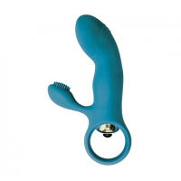 VIRGITE VIBRADOR CON ESTIMULADOR MODELO E8  COLORES AZUL MORADO NEGRO JUGUETES SEXUALES CONSOLADOR - details 1
