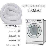 Edredón Nórdico Bicolor - Edredón 400 gr/m² Microfibra de Poliéster 100% Reversible Transpirable Rellno Fibra Hueca siliconada válido para Cama de90.105.135.150 180.200 cm, Color Arena y Choco - details 2