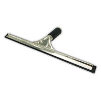 Limpiacristales profesional de acero inoxidable, 35cm de ancho, rasqueta limpia cristales para ventanas, espejos, mamparas de duchas, parabrisas. Mango de goma antiadherente. Limpiador de ventanas con goma intercambiable. - details 0