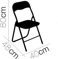 GREATOOL Sillas Plegables, 40x48x80cm, 1/2/4 Unidades, Acolchadas, Aluminio, Silla Plegable con Respaldo - details 5