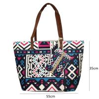 Bolso de Playa S&LE CHIC de Lona con Borlas y Gran Capacidad para Verano E Informal - details 0