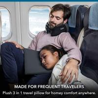 Cojín de viaje 3 en 1, ultra compacto, en espuma viscoelástica, doble cojín y suave almohada, Almohada de Viaje 3-en-1 de Espuma Viscoelástica - details 4