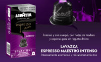 Lavazza, Espresso Maestro Intenso, 100 Cápsulas de Café Compatibles con Máquinas Nespresso Original, con Notas de Galletas, Arábica y Robusta, Intensidad 11/13, Tueste Medio, 10 Paquetes de 10 Cápsulas - details 0