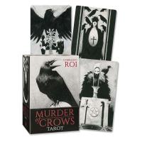Naipecoleccion Lo Scarabeo Tarot de 78 cartas Murder of Crows Ilustraciones de Corrado Roi Cuervos Gótico Instrucciones en inglés, italiano, español, francés, portugués y ruso Lujo Tamaño grande 22 arcanos mayores y 56 menores Adultos Italia Esotérico - details 0