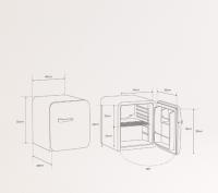 CREATE - RETRO FRIDGE 48L BLACK - Frigorífico, Estética Retro Vintage - details 5