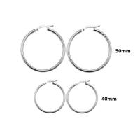 Pendiente de Aro Circular S&LE CHIC® Dorado y Plateado para Mujer - details 1