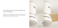 CREATE - Ventilador de Techo 40W Silencioso Ø132 cm - 6 velocidades, función verano / invierno -- WIND MINIMAL - details 6