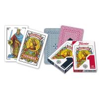 Fournier Baraja española de 40 cartas Modelo número 1 Reverso rojo o azul Resistencia y durabilidad Alta calidad Deslizamiento perfecto Ideal para jugar al mus tute brisca o solitarios - details 3