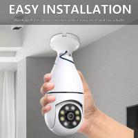 Cámara de vigilancia con bombilla 5G, visión nocturna a todo Color, seguimiento humano automático, Zoom, Monitor de seguridad interior, cámara Wifi - details 2