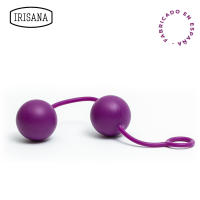 Iriscup Irisana - Bolas Chinas para Suelo Pélvico - 35 mm - Morado - Peso Fortalecedor Muscular - Salud Íntima - De Silicona sin BPA y Acero - Irisballs Doble - details 0