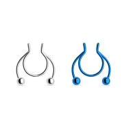 Piercing falso para el tabique, Aro para la nariz y el tabique, sin perforar, 2 piezas, 8/10mm, gran oferta - details 24