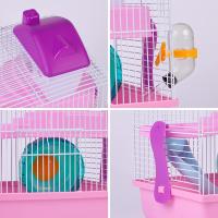 COTTECOTA-Jaula para Hámster Roborowski Jaula para Hámster 30.1*22.2*28.9cm Varios Colores a Escoger Jaula Azul Hámster Pequeña Bebedero Comedero Jaulas para roedores Chalé para Hámster Casa Hamster Accesorios Incluidos - details 7