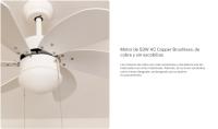 CREATE- Ventilador de Techo 53W Silencioso Ø86 cm - 3 velocidades, función verano / invierno  - WINDLIGHT EASY - details 3