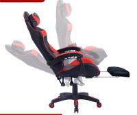 Silla de gaming CON repozapiel Oficina Soporte Lumbar Giratoria Escritorio Sillon Ruedas Despacho casa sillas profesional LOL ordenador WCG CON Reposapiés - details 1