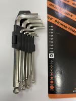 Juego de 9 Llaves Hexagonales Torx con Estrella Allen de Brazo Corto y Orificios de Extremo de Seguridad T10-T50 - details 4