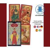 Naipecoleccion Lo Scarabeo Tarot de 78 cartas Tsar Zaren Zares Dorado Iglesia ortodoxa Instrucciones en inglés, italiano, español, francés y alemán Adultos Cartas adivinatorias Esotérico Esoterismo Aprender - details 1