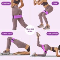 Merca9-Bandas Elasticas Textil Musculacion Antideslizantes de Tela para Ejercicios de Gluteos, Cadera, Piernas, Yoga, Pilates, Crossfit y Fitness - details 1