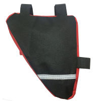 Bolsa para bicicleta con cremallera, tejido impermeable alforja para móvil, llaves para manillar de bici - details 3