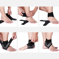 Tobillera de neopreno para deporte con cierre de velcro para tobillo, esguinces, dolores musculares - details 2
