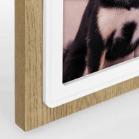 Zep Marco Portafotos en Madera para Fotos 10x15 con Decoración Perforada en Forma de Perro y Estampado de Fantasías Animales - details 4