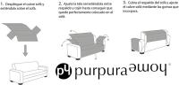 Fundas protectoras de sofá bicolor - Purpura Home - Juego de sábanas de hotel - details 11