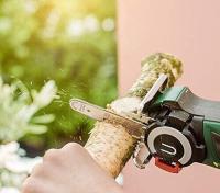Bosch Home and Garden EasyCut 12, Sierra a Batería con Tecnología NanoBlade, 12V, Hoja de Sierra, 1 Batería 12V 2.0Ah, Cargador y Maletín, Color Negro, Verde y Rojo - details 2