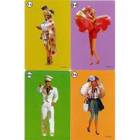Fournier Baraja infantil de 33 cartas Barbie Moda 93 Original del año 1993 Forma familias o cuartetos con diferentes muñecas de Barbie y Ken Instrucciones en español Serie nostalgia Vintage Retro - details 1