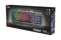 TECLADO TRUST GAMING GXT 856 - USB - 12 TECLAS MULTIMEDIA - ILUMINACION LED - PLACA METALI - details 4