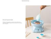 CREATE  - Máquina de algodón de azúcar, rápida, fácil, acero, aluminio, teflón - COTTON CANDY MAKER - details 0