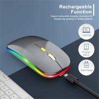 Raton Inalambrico con Bluetooth y 2.4Ghz con NANO USB, Recargable Ratón Inalámbrico compacta y fina para Android/ Windows, 3 dpi Ajustable Bluetooth 5.1, Compatible con Laptop/iPad/iPhone/Mac iOS/P (Negro) - details 4