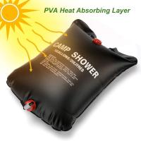 20L Bolsa de Ducha Solar, Ducha Solar para Camping Bolsa Plegable para Ducha Portátil Bolsa de Agua Caliente para Camping, Senderismo, Escalada, Jardín Ducha con Manguera y Cabezal - details 1