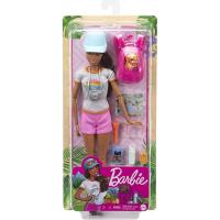 Barbie senderista con perro muñeca articulada con ropa de senderismo y gorra original de Mattel (GRN66) - details 3