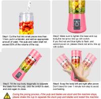 Licuadora Portátil, Taza Exprimidora de Batidos, Mini Licuadora Personal para Batidos Seis Cuchillas , Potente Exprimidor de Frutas Portátil de Viaje en Casa Recargable por USB - details 2