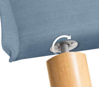 DHOME Cabecero de Lino Natural Liso con Ribete Cabezal Tapizado Cama Dormitorio Moderno Top Trending (Azul Lino) - details 8
