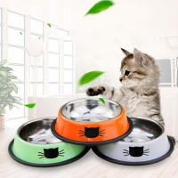 Comedero para perro de acero Inoxidable, cuenco de comida para gatos, comedero y bebedero perro, base antideslizante - details 2