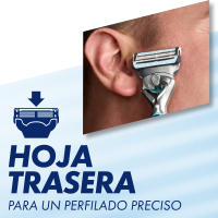 Gillette SkinGuard Sensitive Flexball maquinilla de afeitar para hombre con tendencia a la irritación de la piel, 1 mango de maquinilla de afeitar Gillette + 1 recambio para máquina de afeitar - details 3