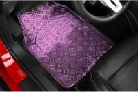 Alfombrillas Universales para Vehículos, Alfombrillas de Goma para Coche con Diseño Metálico, 4 Piezas - details 6
