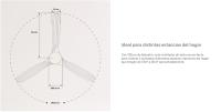 Create - Ventilador de Techo Silencioso con Motor DC y Aspas de Madera Natural - 6 Velocidades - WIND CUP - details 7