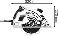 Bosch Professional GKS 190 - Sierra circular (1400 W, Disco 190 mm, en caja), Color Azul - details 1