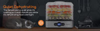 AIGOSTAR Deshidratador de Alimentos, Deshidratador con 5 Bandejas Altura Regulable, Temporizador 99H y Temperatura Ajustable. - details 2