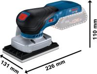 Bosch Professional 18V System GSS 18V-13 - Lijadora orbital a batería (Brushless, bolsa para polvo, 3 platos, en L-BOXX) - details 2