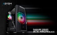 ABYSM Gaming Caja PC ATX Danube HRON Black con 1 Ventilador Frontal de 20 cm, 1 Ventilador Lateral de 12 cm, 1 x USB 3.0, 2 x USB 2.0, Conectores Micrófono y Auriculares, Filtro Superior y HUB - details 0
