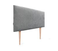 DHOME Cabecero de Polipiel o Tela AQUALINE Liso Cabeceros Cabezal Tapizado Cama Lujo (Gris Tela) - details 5