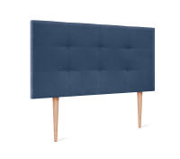 DHOME Cabecero Capitone Tapizado Polipiel o Tela Acualine con 8cm de Grosor Cabezales de Cama Acolchado Capitoné Cabeceros de Cama (Azul Tela) - details 6