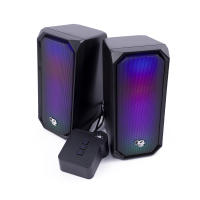 Altavoces 2.0 6W RMS, con 6 Modos de Iluminación RGB R205 DeepGaming, Entrada Auxiliar + Bluetooth 5.0 - details 0