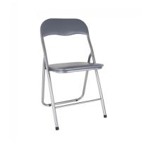 STARLEY-Sillas Plegables De Salón,Silla De Reunión De Oficina Simple, Silla Plegable De La Silla del Respaldo Casero con El Cojín De La PU, Silla De Entrenamiento para Silla De Computadora44.5X44X79CM - details 1