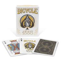 Fournier Bicycle USPCC Baraja poker 1885 Magos Trucos Ilusionismo Cartas Magia Adultos Colección Coleccionable Jugar Cartas Juego mesa Elegancia victoriana Maquinaria Engranajes Regalo ideal Espectáculo Escenario - details 5