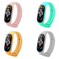 Correas compatibles con Xiaomi Smart Band 7 Mi Band 7 pulseras de silicona de alta densidad flexible de colores e impermeable para pulsera de actividad reloj inteligente - details 1